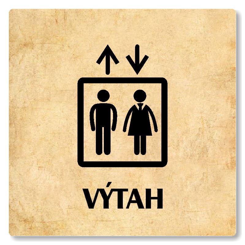 Výtah, 80x80mm, pergamen, Nevada